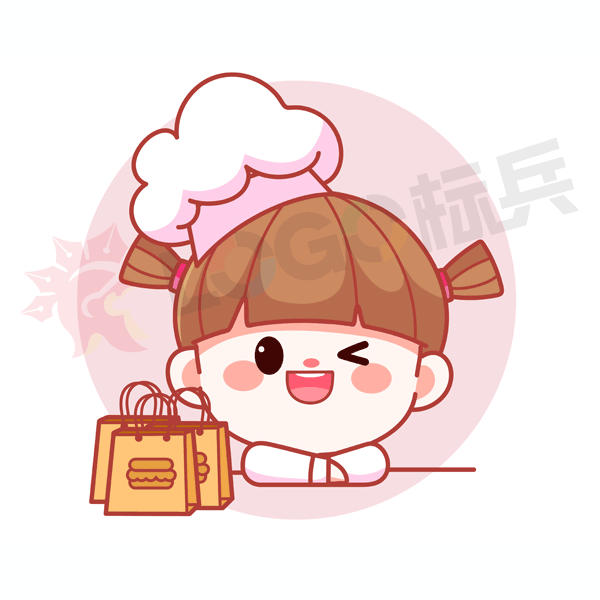 卡通厨师女孩店员美食（四）【AI,PSD源文件】【卡通设计】 - LOGO标兵-专业设计平台-海量素材资源-LOGO标兵-专业设计平台-海量素材资源