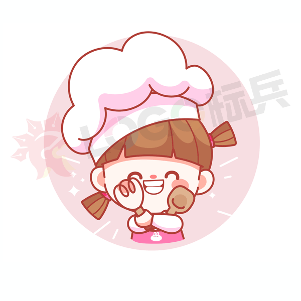 卡通厨师女孩烘焙美食（五）【AI,PSD源文件】【卡通设计】 - LOGO标兵-专业设计平台-海量素材资源-LOGO标兵-专业设计平台-海量素材资源