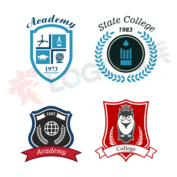 中小大学校徽班徽社团徽标系列（三）多款原创制作 【AI源文件】 - LOGO标兵-专业设计平台-海量素材资源-LOGO标兵-专业设计平台-海量素材资源