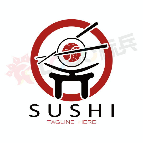寿司餐饮品牌图标LOGO 【AI,PSD源文件】 - LOGO标兵-专业设计平台-海量素材资源-LOGO标兵-专业设计平台-海量素材资源