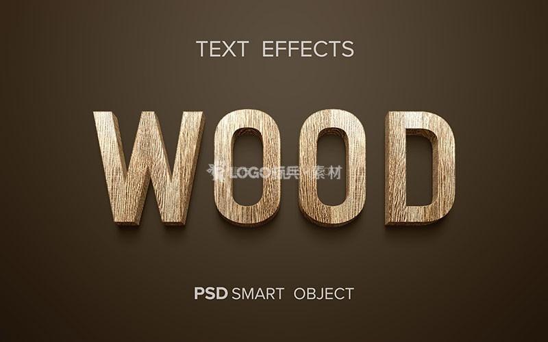 图片[2]-22款木质感3D立体艺术字图层样式PSD - LOGO标兵-专业设计平台-海量素材资源-LOGO标兵-专业设计平台-海量素材资源